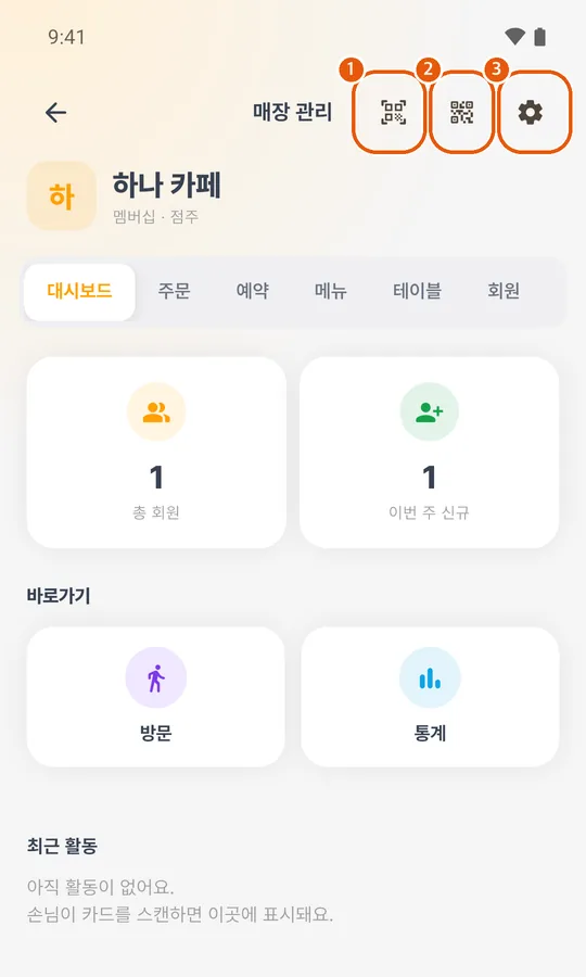 매장 관리 대시보드